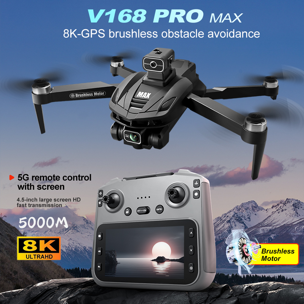 V168 PRO Max GPS Drone 8K Prof - Rc Helicopter Electric review and price